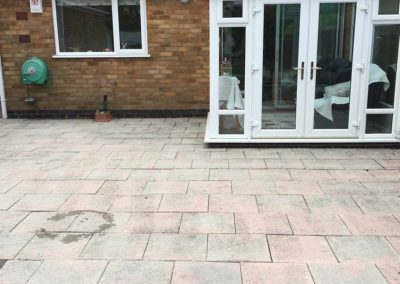 Patio after cleaning