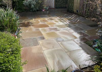 Paving slabs after cleaning