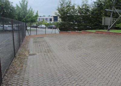 Courtyard Before Cleaning