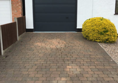 Driveway before cleaning