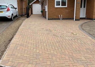 Driveway after cleaning - front view