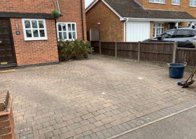 Driveway before cleaning