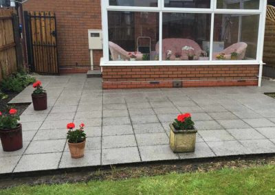Patio after the Stonewash cleaning process