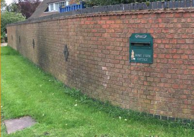 Brick wall cleaning by Stonewash - before