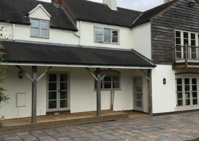 Large patio after cleaning