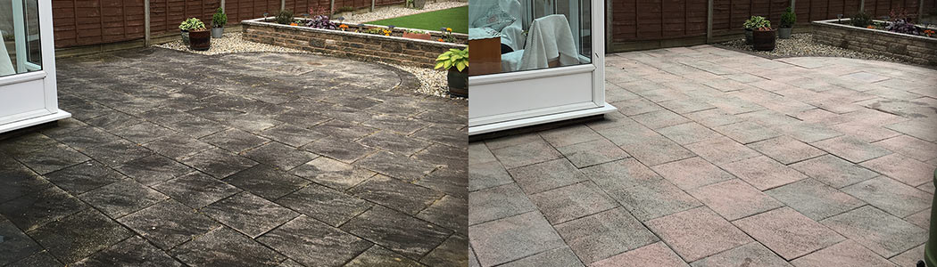 Patio 1 images before and after